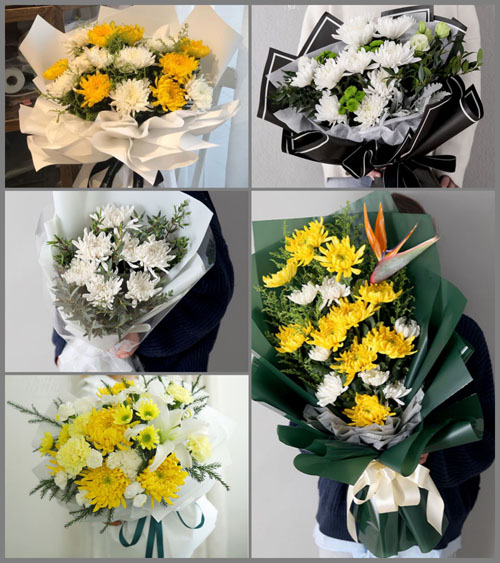 广东湛江市吴川市吴阳镇沙角旋村白事花束代送